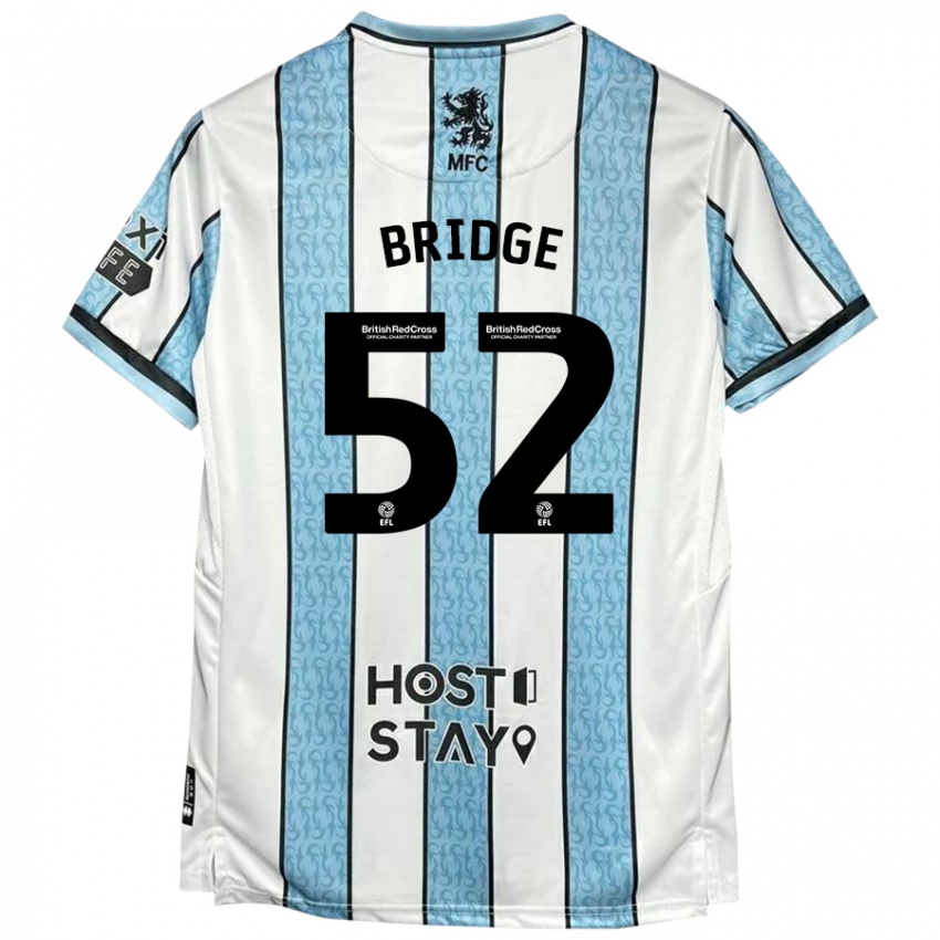 Kinder Aj Bridge #52 Weiß Blau Auswärtstrikot Trikot 2024/25 T-Shirt Österreich