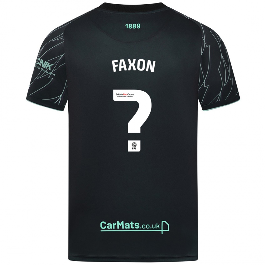 Kinder Luke Faxon #0 Schwarz Grün Auswärtstrikot Trikot 2024/25 T-Shirt Österreich