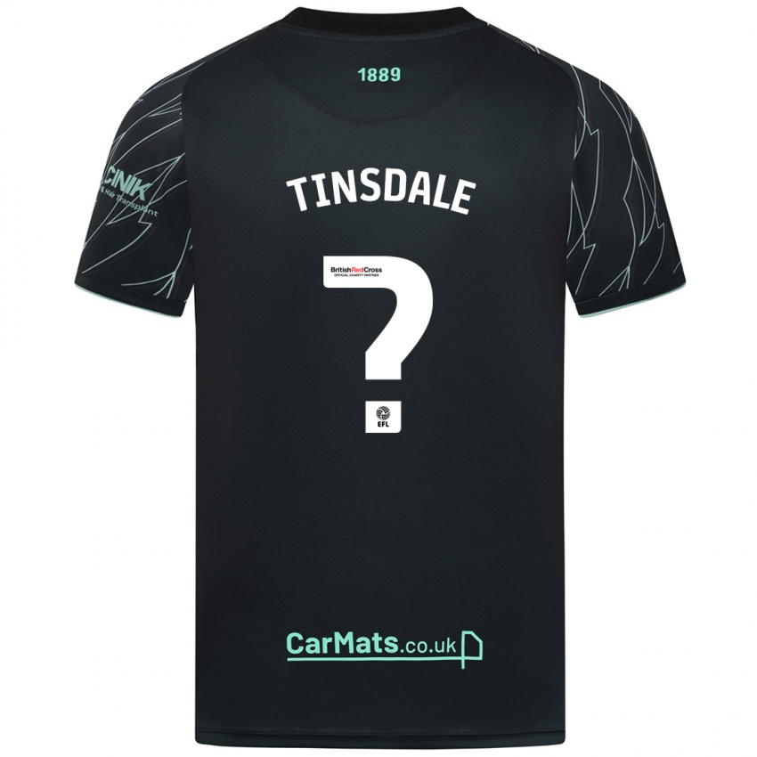 Kinder Jay Tinsdale #0 Schwarz Grün Auswärtstrikot Trikot 2024/25 T-Shirt Österreich