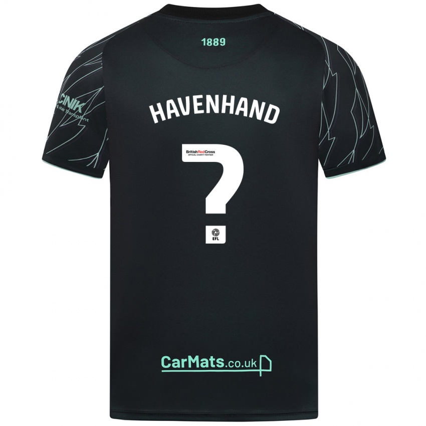 Kinder Kurtis Havenhand #0 Schwarz Grün Auswärtstrikot Trikot 2024/25 T-Shirt Österreich