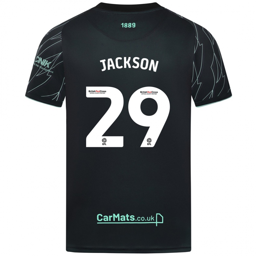 Kinder Fallon Olivia Connolly-Jackson #29 Schwarz Grün Auswärtstrikot Trikot 2024/25 T-Shirt Österreich