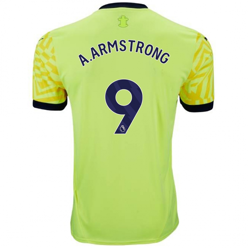 Kinder Adam Armstrong #9 Gelb Auswärtstrikot Trikot 2024/25 T-Shirt Österreich