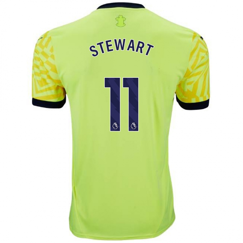 Kinder Ross Stewart #11 Gelb Auswärtstrikot Trikot 2024/25 T-Shirt Österreich