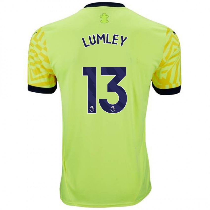 Kinder Joe Lumley #13 Gelb Auswärtstrikot Trikot 2024/25 T-Shirt Österreich