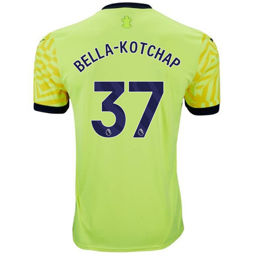 Kinder Armel Bella-Kotchap #37 Gelb Auswärtstrikot Trikot 2024/25 T-Shirt Österreich