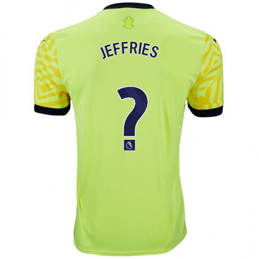 Kinder Josh Jeffries #0 Gelb Auswärtstrikot Trikot 2024/25 T-Shirt Österreich