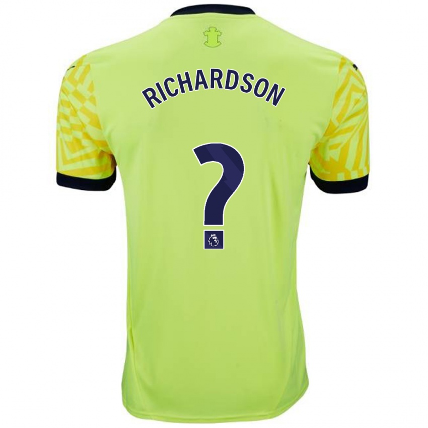 Kinder Cale Richardson #0 Gelb Auswärtstrikot Trikot 2024/25 T-Shirt Österreich