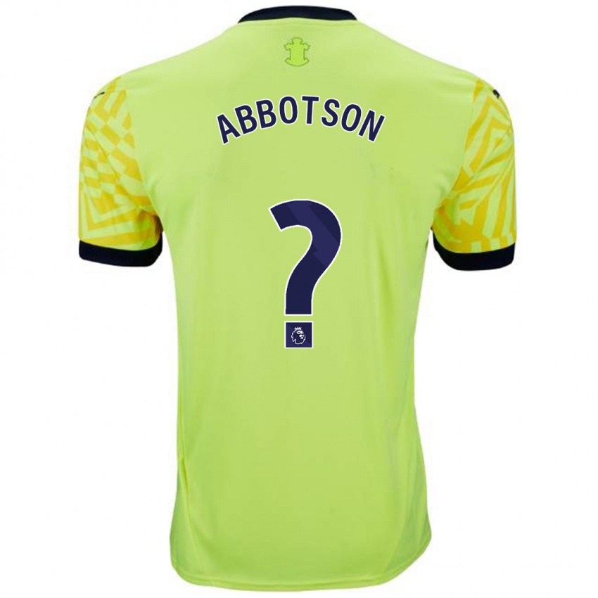 Kinder Oscar Abbotson #0 Gelb Auswärtstrikot Trikot 2024/25 T-Shirt Österreich