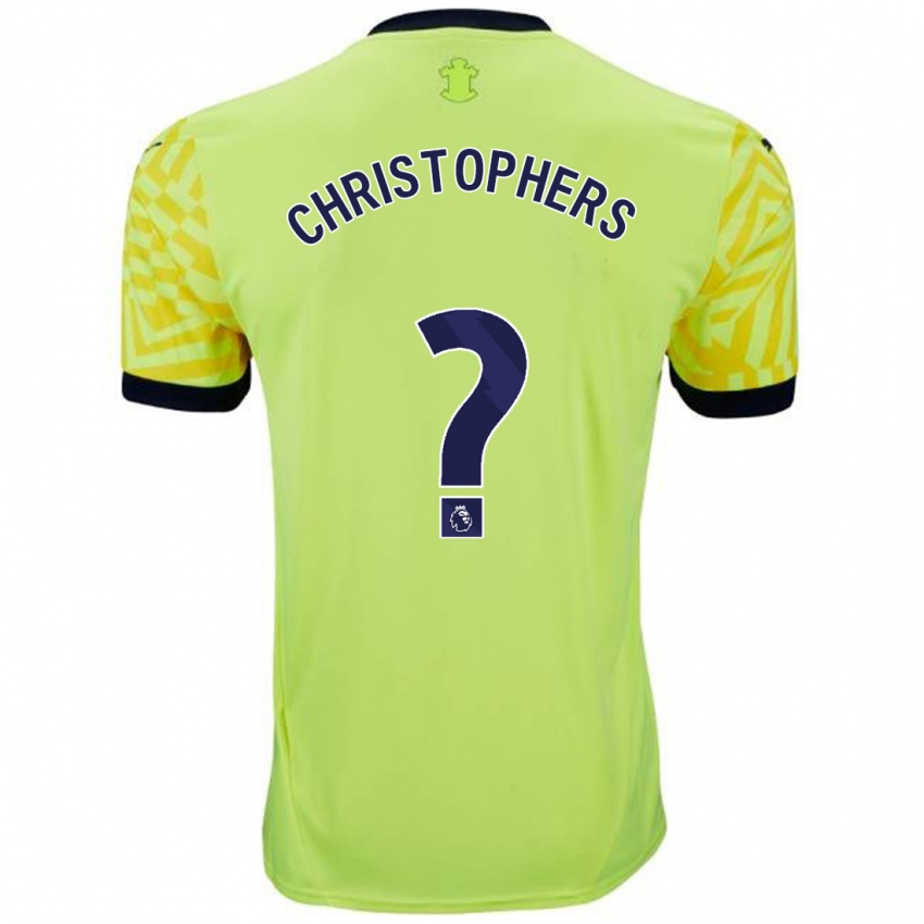 Kinder Leo Christophers #0 Gelb Auswärtstrikot Trikot 2024/25 T-Shirt Österreich