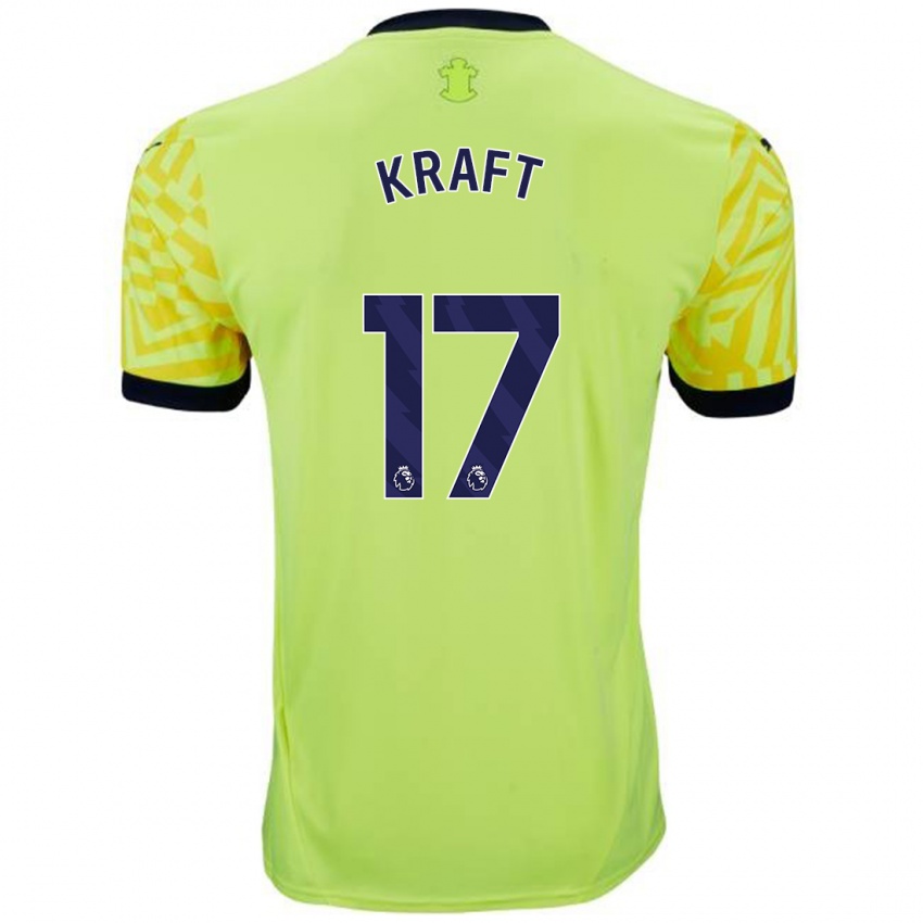 Kinder Emily Kraft #17 Gelb Auswärtstrikot Trikot 2024/25 T-Shirt Österreich