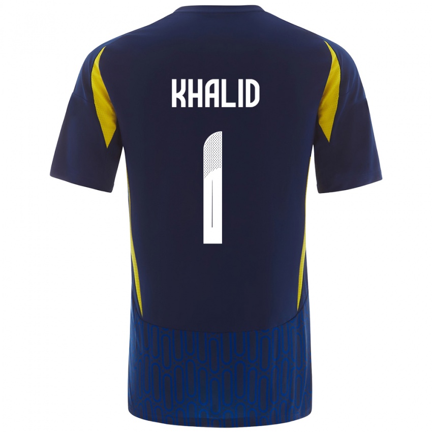 Kinder Sara Khalid #1 Blau Gelb Auswärtstrikot Trikot 2024/25 T-Shirt Österreich