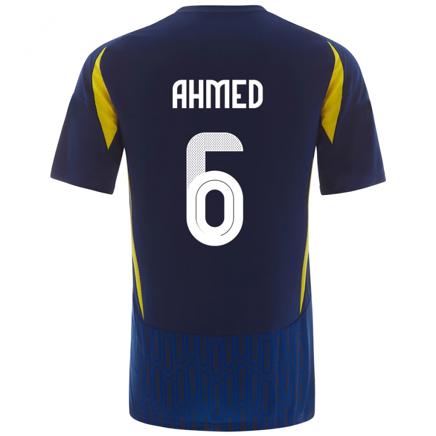 Kinder Aseel Ahmed #6 Blau Gelb Auswärtstrikot Trikot 2024/25 T-Shirt Österreich