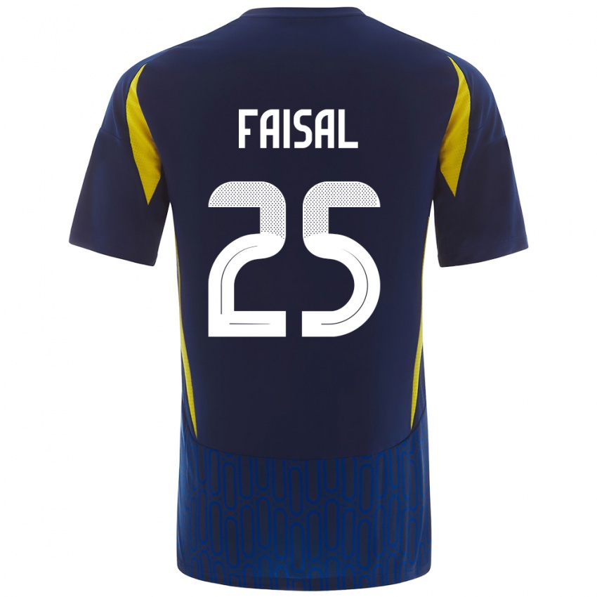 Kinder Samira Faisal #25 Blau Gelb Auswärtstrikot Trikot 2024/25 T-Shirt Österreich