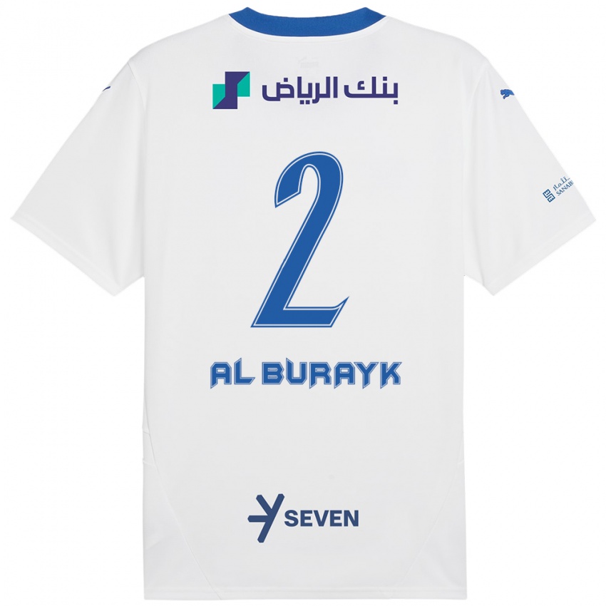 Kinder Mohammed Al-Burayk #2 Weiß Blau Auswärtstrikot Trikot 2024/25 T-Shirt Österreich