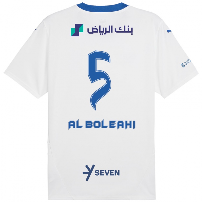 Kinder Ali Al-Boleahi #5 Weiß Blau Auswärtstrikot Trikot 2024/25 T-Shirt Österreich