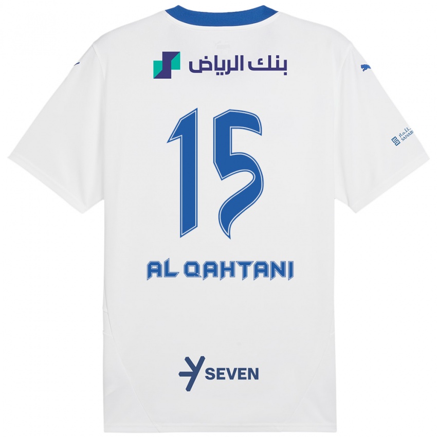 Kinder Mohammed Al-Qahtani #15 Weiß Blau Auswärtstrikot Trikot 2024/25 T-Shirt Österreich