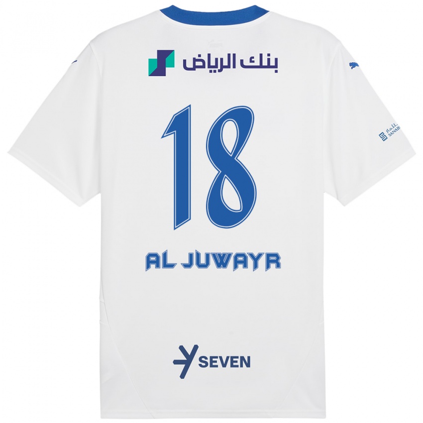 Kinder Musab Al-Juwayr #18 Weiß Blau Auswärtstrikot Trikot 2024/25 T-Shirt Österreich