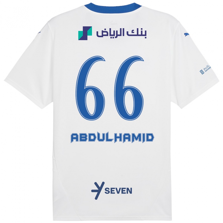 Kinder Saud Abdulhamid #66 Weiß Blau Auswärtstrikot Trikot 2024/25 T-Shirt Österreich