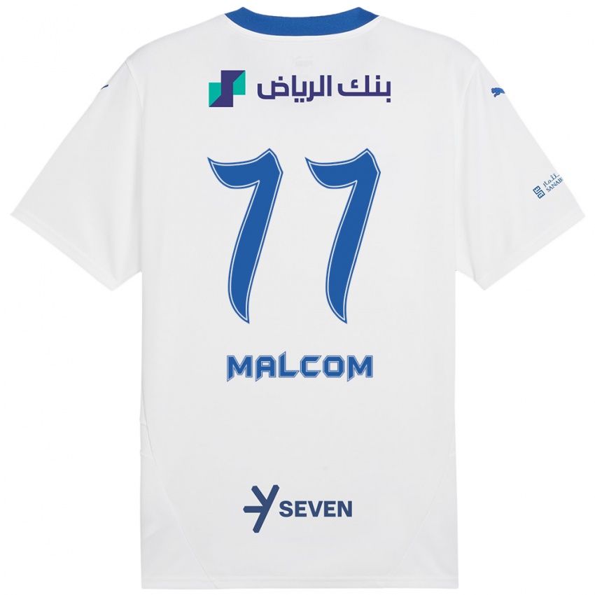 Kinder Malcom #77 Weiß Blau Auswärtstrikot Trikot 2024/25 T-Shirt Österreich