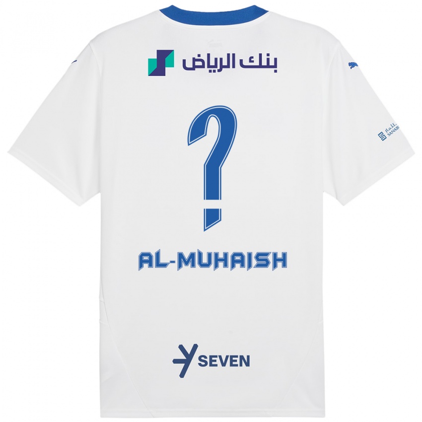 Kinder Mohammed Al-Muhaish #0 Weiß Blau Auswärtstrikot Trikot 2024/25 T-Shirt Österreich