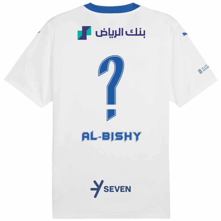 Kinder Bder Abdulaziz Al-Bishy #0 Weiß Blau Auswärtstrikot Trikot 2024/25 T-Shirt Österreich