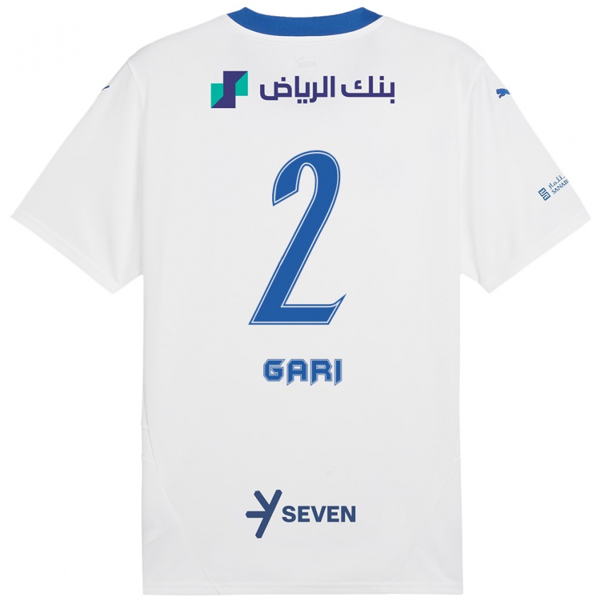 Kinder Fatimah Gari #2 Weiß Blau Auswärtstrikot Trikot 2024/25 T-Shirt Österreich