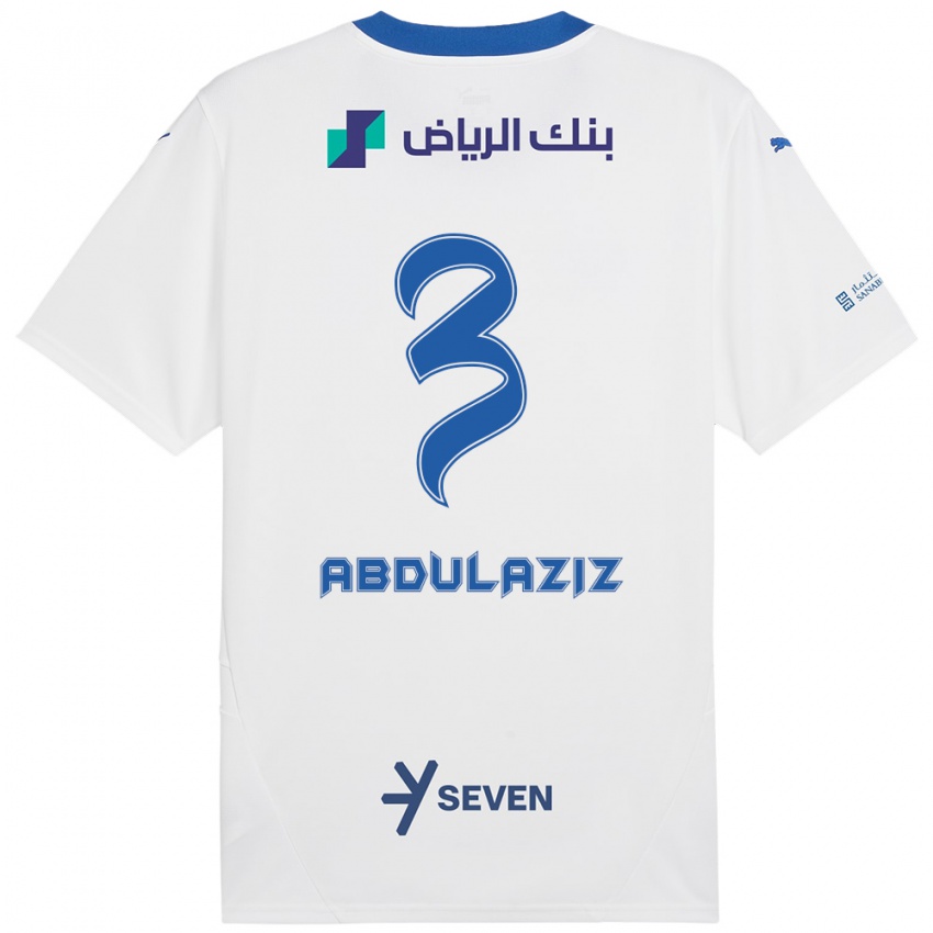 Kinder Al Jawhara Abdulaziz #3 Weiß Blau Auswärtstrikot Trikot 2024/25 T-Shirt Österreich