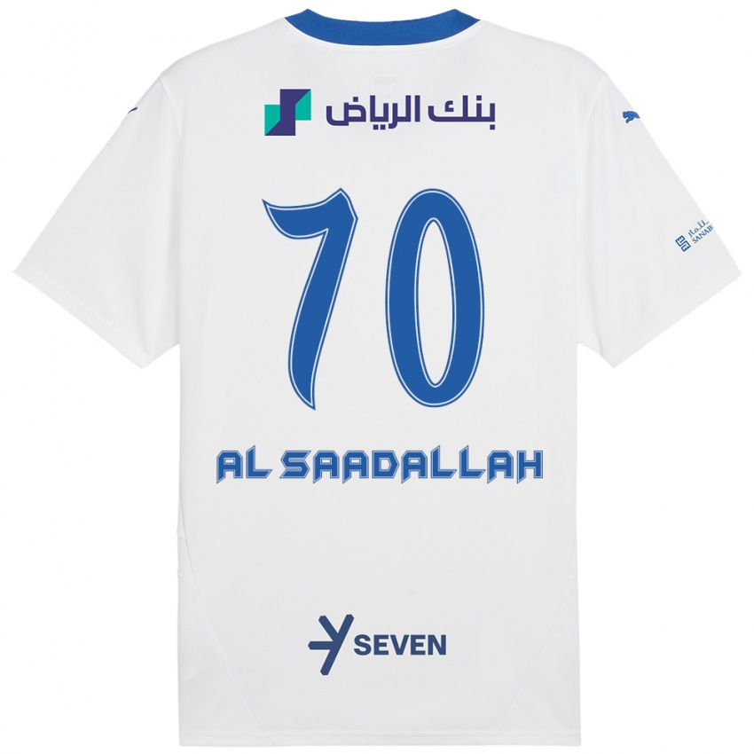 Kinder Hessa Al-Saadallah #70 Weiß Blau Auswärtstrikot Trikot 2024/25 T-Shirt Österreich