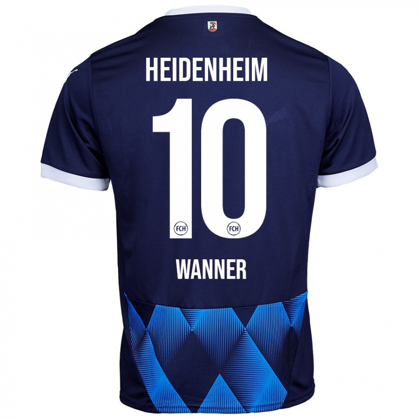 Kinder Paul Wanner #10 Dunkel Marineblau Auswärtstrikot Trikot 2024/25 T-Shirt Österreich