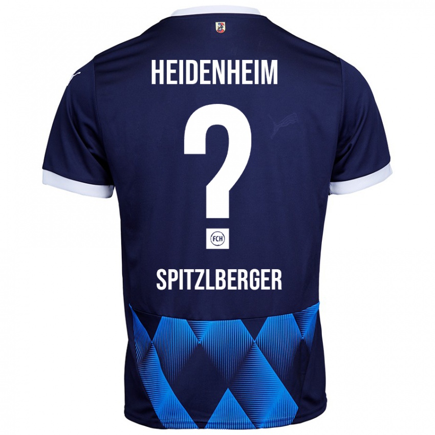 Kinder Tyler Spitzlberger #0 Dunkel Marineblau Auswärtstrikot Trikot 2024/25 T-Shirt Österreich