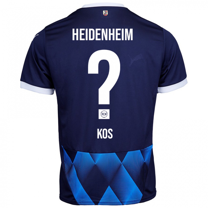 Kinder Maximilian Kos #0 Dunkel Marineblau Auswärtstrikot Trikot 2024/25 T-Shirt Österreich