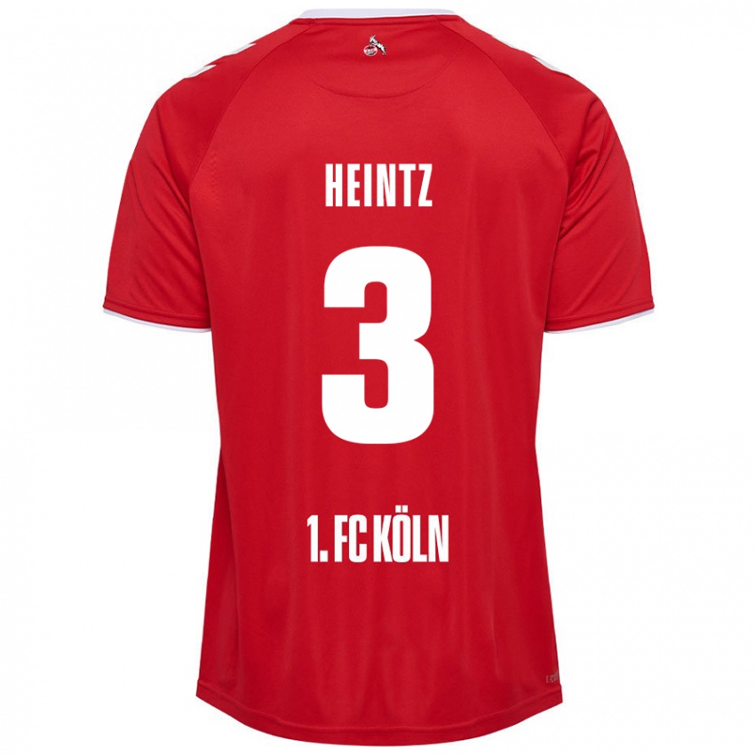 Kinder Dominique Heintz #3 Rot Weiß Auswärtstrikot Trikot 2024/25 T-Shirt Österreich