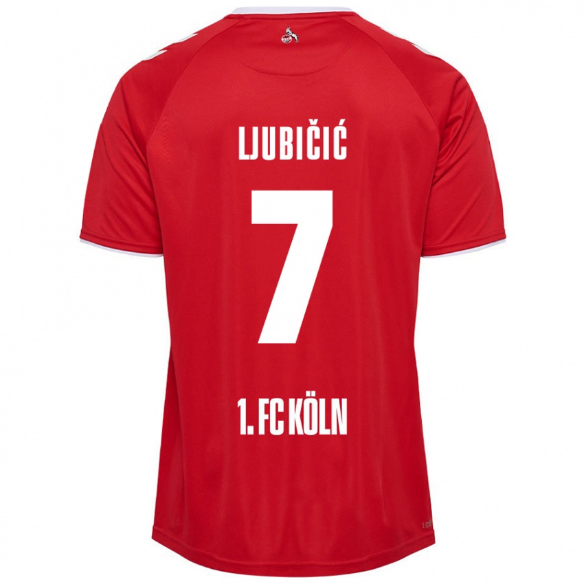 Kinder Dejan Ljubicic #7 Rot Weiß Auswärtstrikot Trikot 2024/25 T-Shirt Österreich