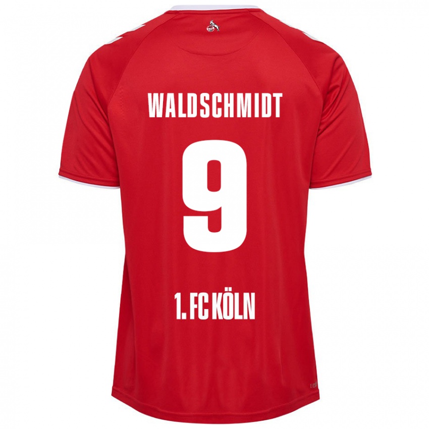 Kinder Luca Waldschmidt #9 Rot Weiß Auswärtstrikot Trikot 2024/25 T-Shirt Österreich