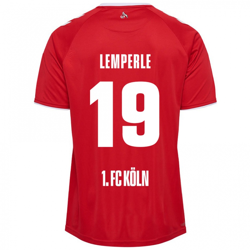 Kinder Tim Lemperle #19 Rot Weiß Auswärtstrikot Trikot 2024/25 T-Shirt Österreich