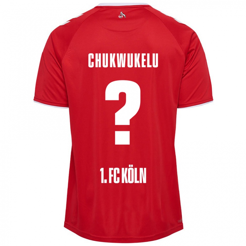 Kinder Chinedu Chukwukelu #0 Rot Weiß Auswärtstrikot Trikot 2024/25 T-Shirt Österreich