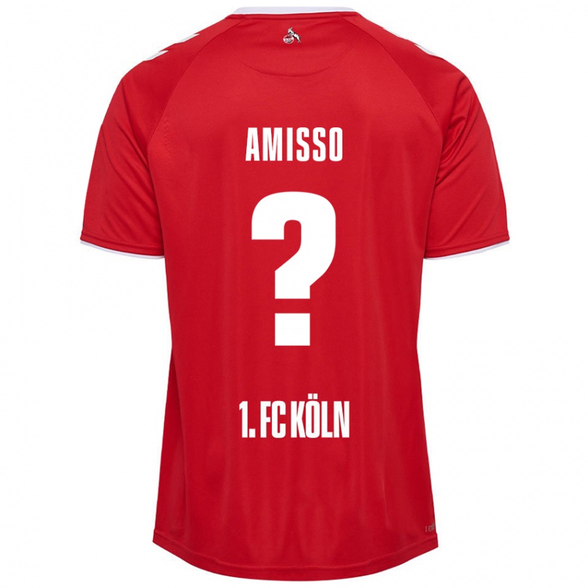 Kinder Gabriel Amisso #0 Rot Weiß Auswärtstrikot Trikot 2024/25 T-Shirt Österreich