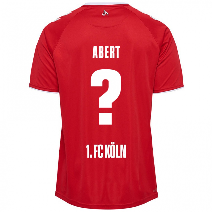 Kinder Niklas Abert #0 Rot Weiß Auswärtstrikot Trikot 2024/25 T-Shirt Österreich