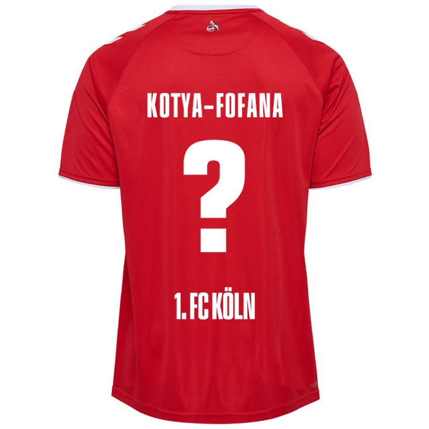 Kinder Assad Kotya-Fofana #0 Rot Weiß Auswärtstrikot Trikot 2024/25 T-Shirt Österreich