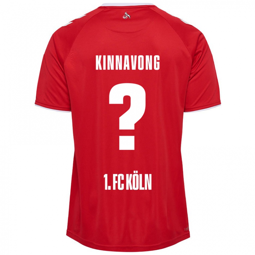 Kinder Jordan Kinnavong #0 Rot Weiß Auswärtstrikot Trikot 2024/25 T-Shirt Österreich