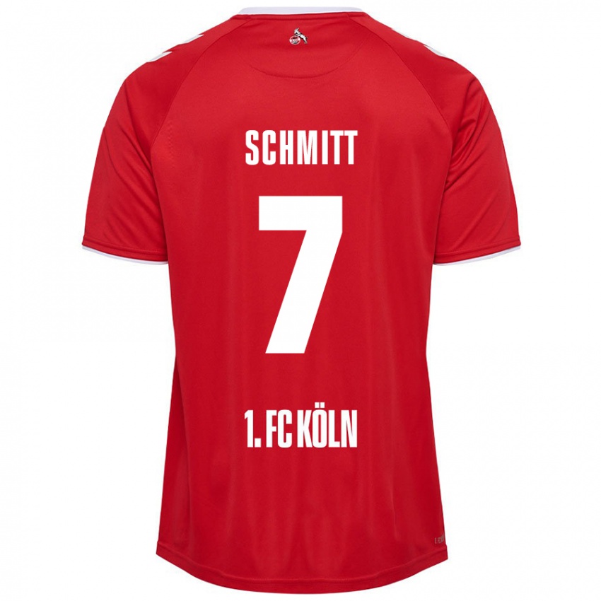 Kinder Oliver Schmitt #7 Rot Weiß Auswärtstrikot Trikot 2024/25 T-Shirt Österreich