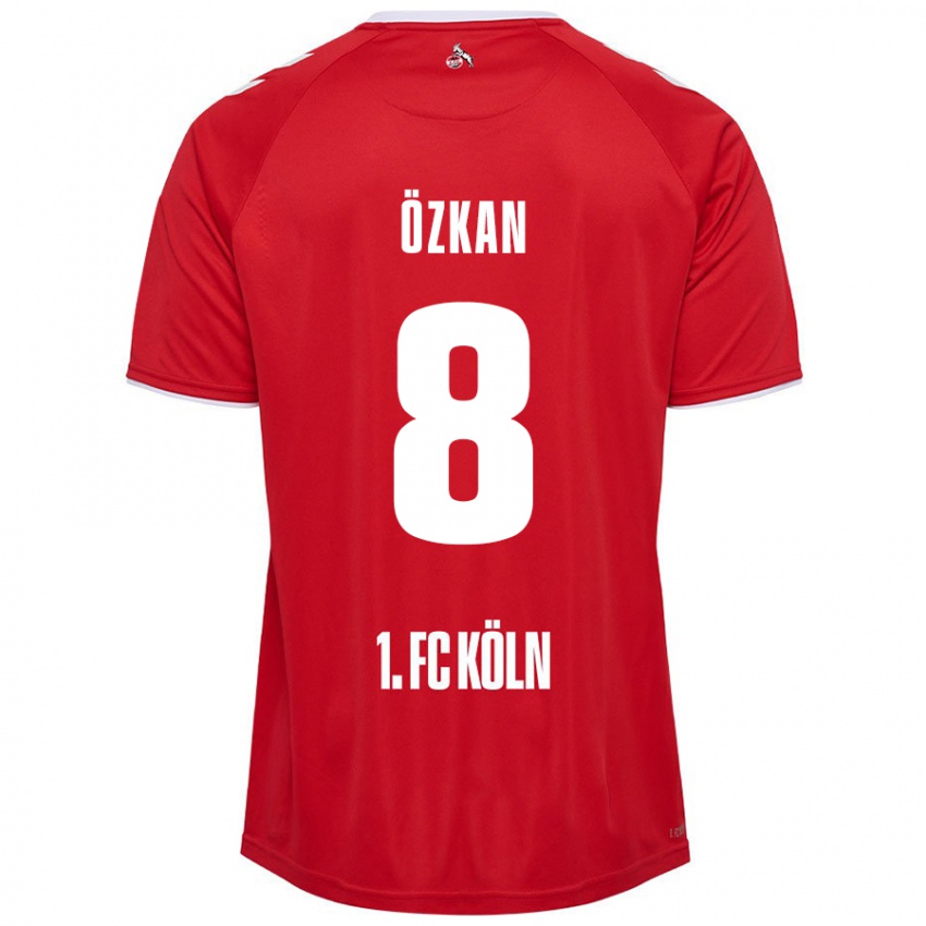 Kinder Mikail Özkan #8 Rot Weiß Auswärtstrikot Trikot 2024/25 T-Shirt Österreich