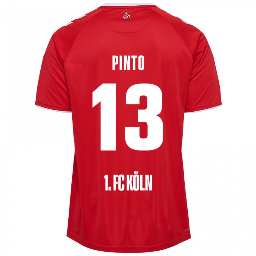 Kinder João Pinto #13 Rot Weiß Auswärtstrikot Trikot 2024/25 T-Shirt Österreich