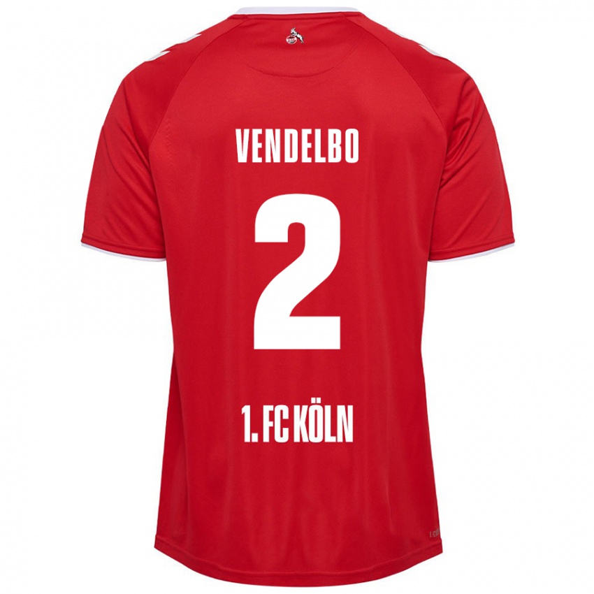 Kinder Sofie Vendelbo #2 Rot Weiß Auswärtstrikot Trikot 2024/25 T-Shirt Österreich