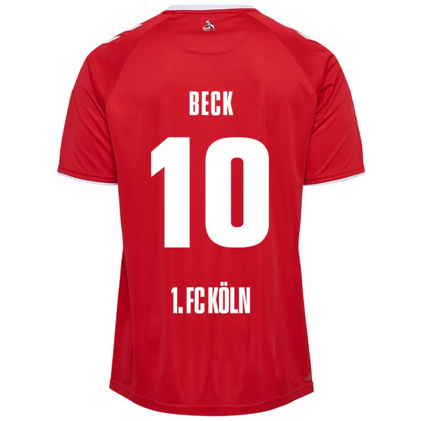 Kinder Sharon Beck #10 Rot Weiß Auswärtstrikot Trikot 2024/25 T-Shirt Österreich