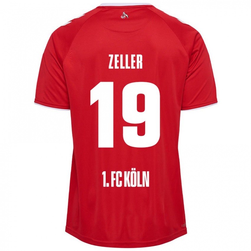 Kinder Dóra Zeller #19 Rot Weiß Auswärtstrikot Trikot 2024/25 T-Shirt Österreich