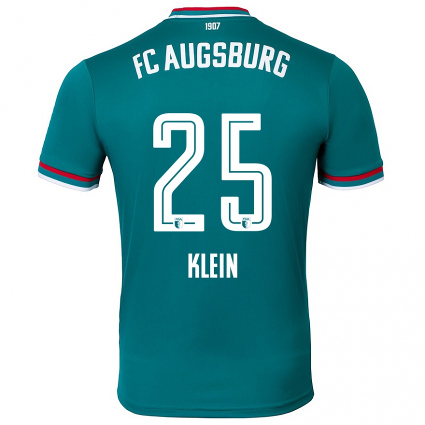 Kinder Daniel Klein #25 Dunkelgrün Auswärtstrikot Trikot 2024/25 T-Shirt Österreich