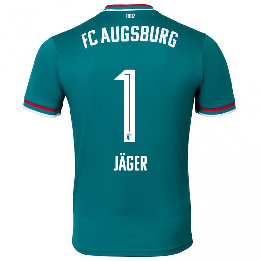 Kinder Tobias Jäger #1 Dunkelgrün Auswärtstrikot Trikot 2024/25 T-Shirt Österreich