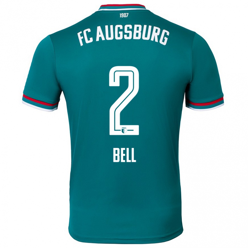 Kinder Julian Bell #2 Dunkelgrün Auswärtstrikot Trikot 2024/25 T-Shirt Österreich