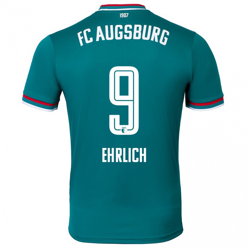 Kinder Lucas Ehrlich #9 Dunkelgrün Auswärtstrikot Trikot 2024/25 T-Shirt Österreich